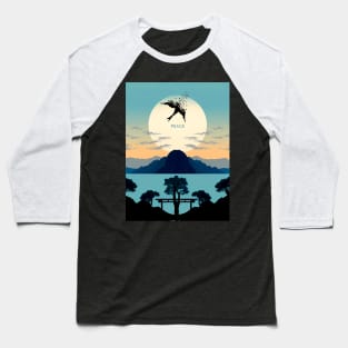 Disappearing Dove: The Urgency of Peace on a Dark Background Baseball T-Shirt